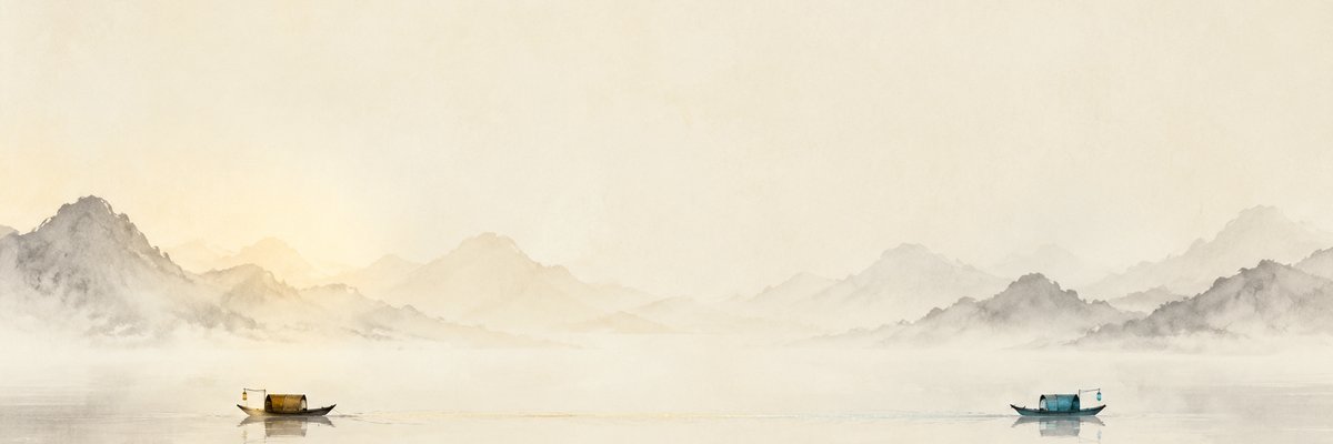 晨光双舟（浅色版）